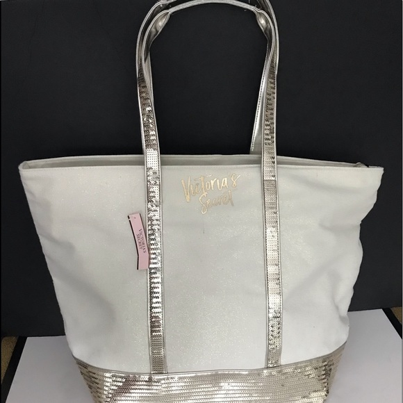 NWT bundle Victoria Secret tote bag and cosmetic bag - Picture 2 of 16